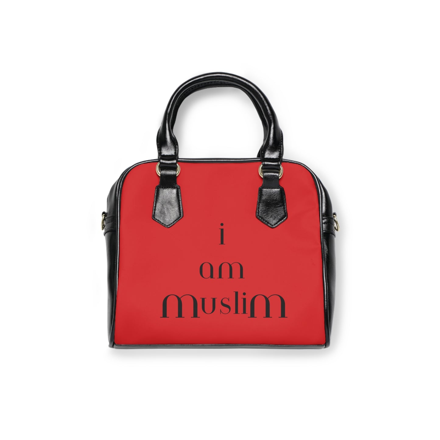 RED I AM MUSLIM Shoulder Handbag