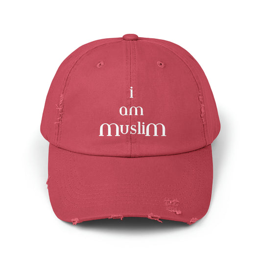 I AM MUSLIM Distressed Cap