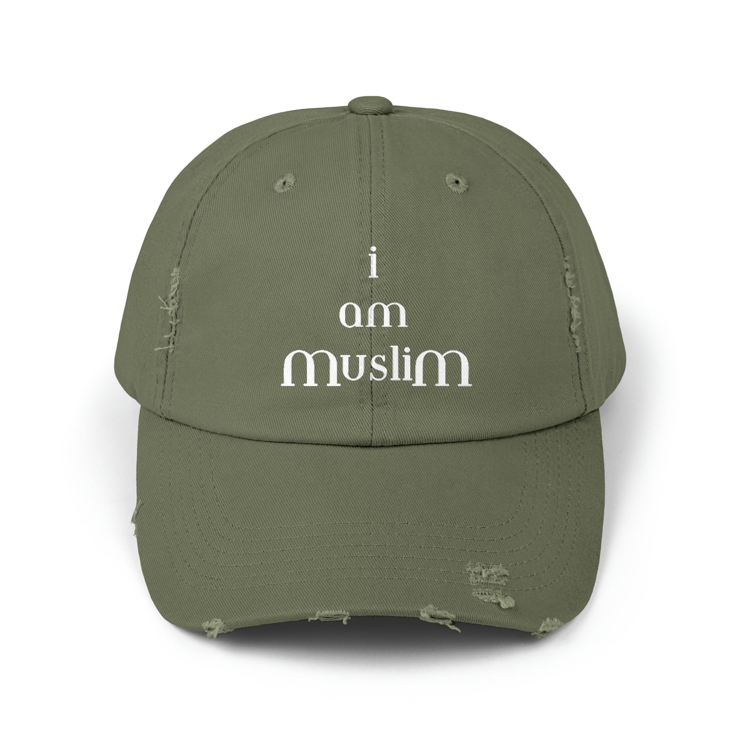 I AM MUSLIM Distressed Cap